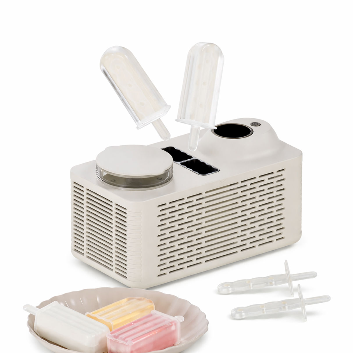 Portable Mini Ice Pop Maker Machine – Desktop Popsicle Maker, Fast Freezing Ice Cream Maker - SASKA.AE - saska