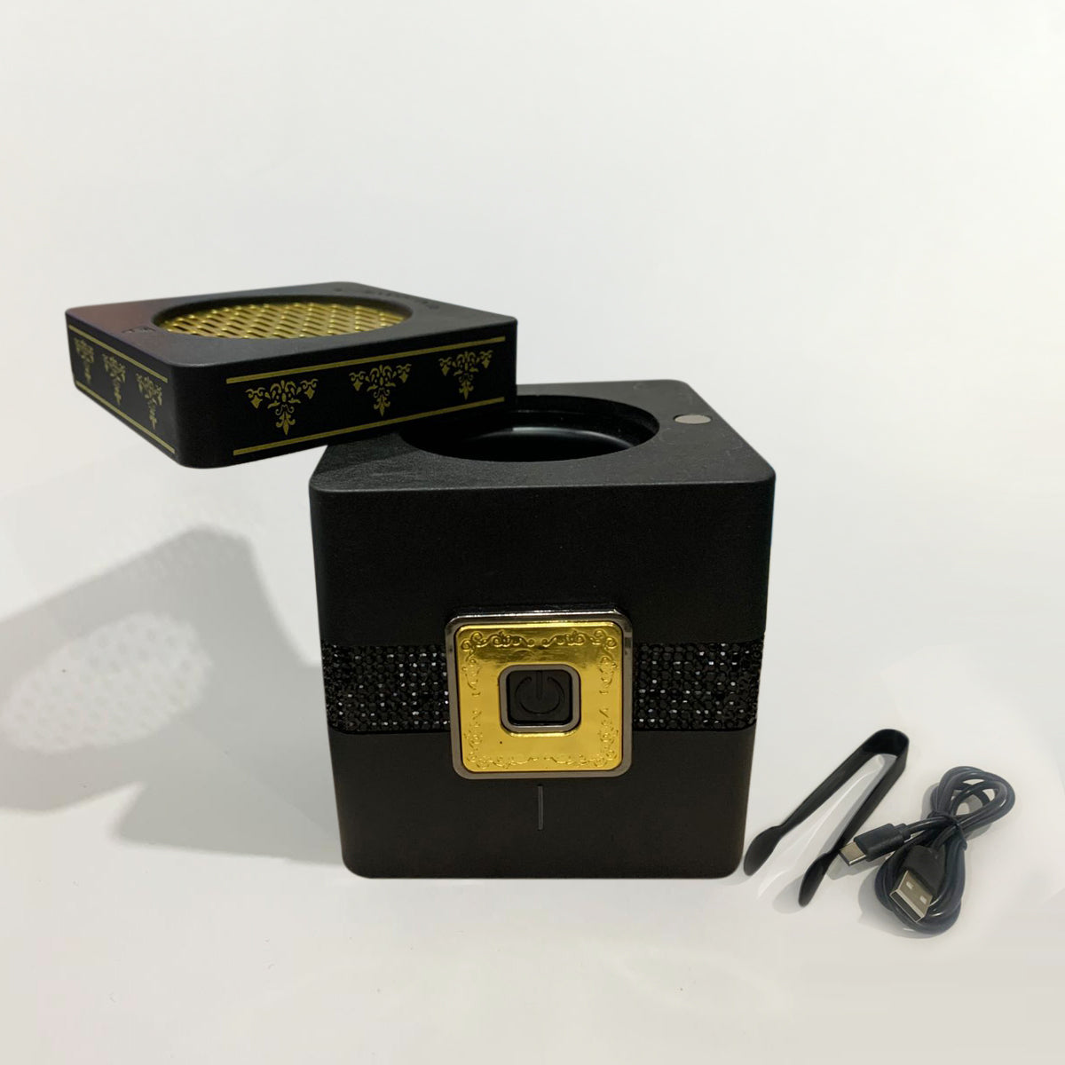 Portable Electric Arabic Mubkhara, USB Rechargeable Burner, Device for Home Office and Car