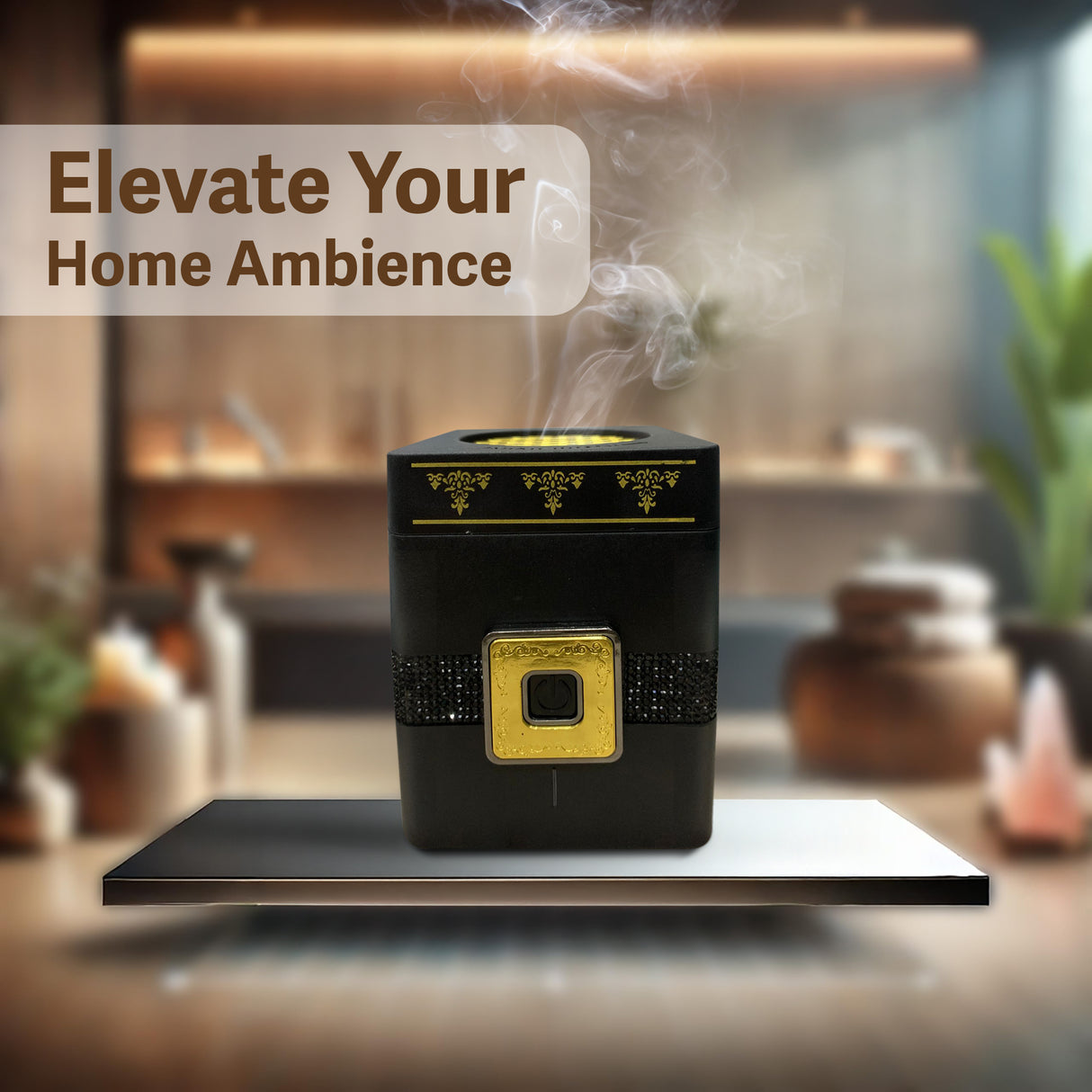 Portable Electric Arabic Mubkhara, USB Rechargeable Burner, Device for Home Office and Car