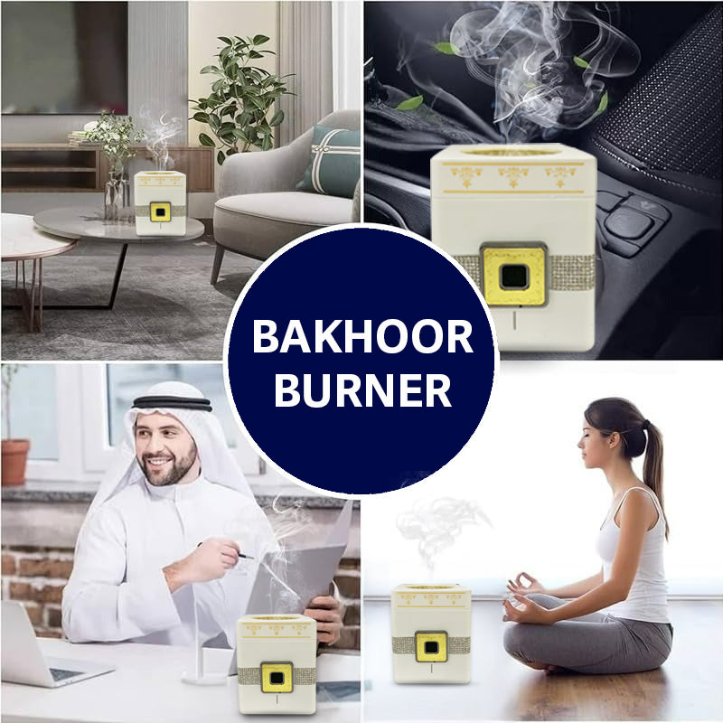 Portable Electric Arabic Mubkhara, USB Rechargeable Burner, Device for Home Office and Car