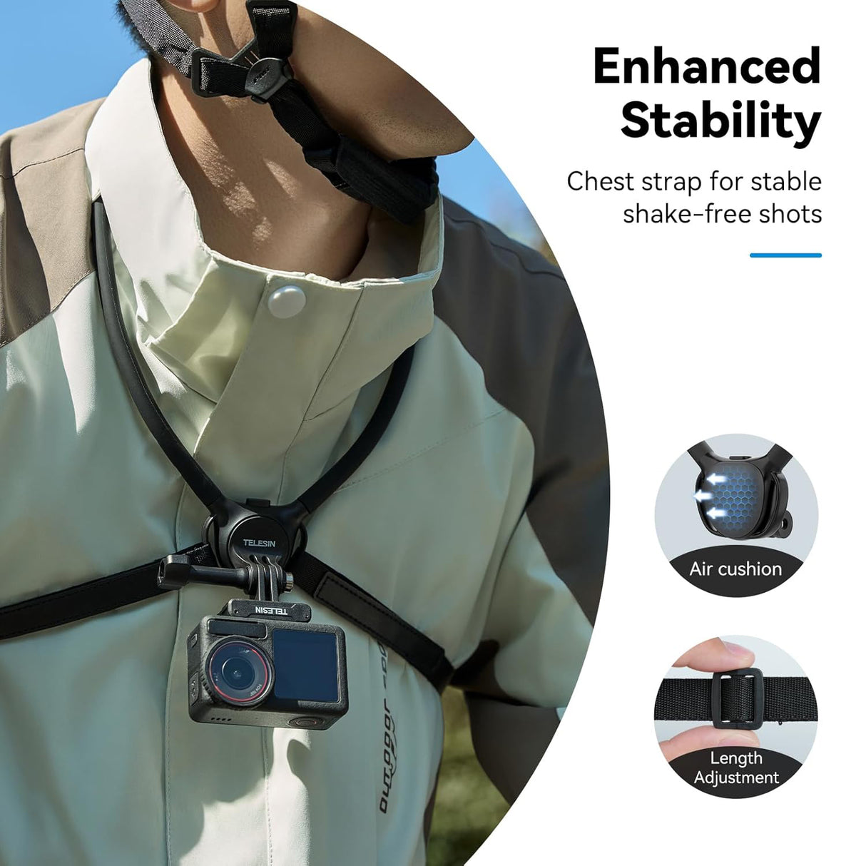 Neck Mount SE 2.0 Combo – Magnetic Phone Holder with Chest Strap by TELESIN