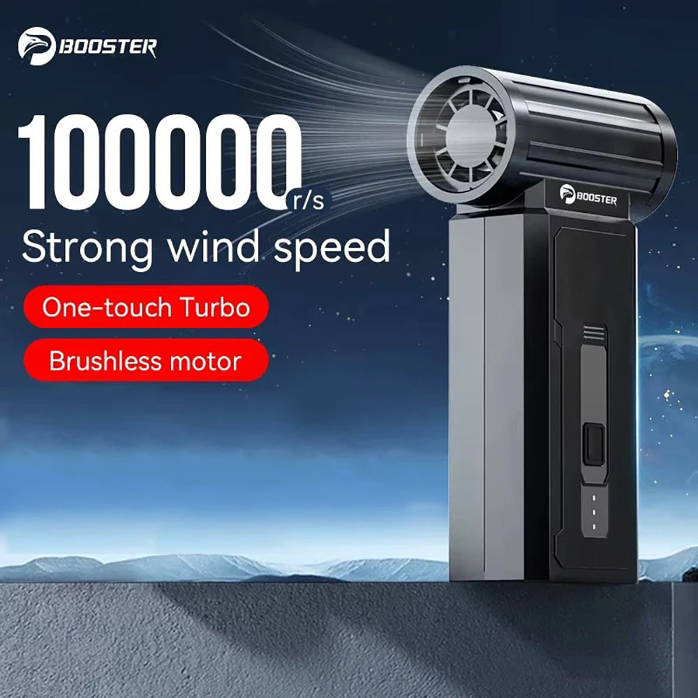 Cordless Air Duster, Portable Handheld Blower for Keyboards, Electronics and Dust Cleaning by Booster