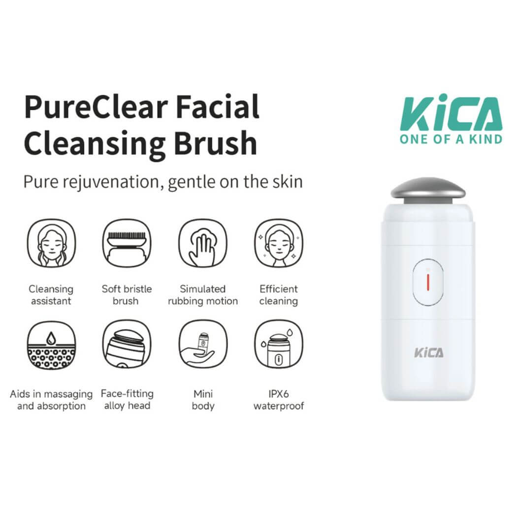 PureClear Facial Cleansing Brush KiCAPFCB by Kica | Skin Care Device | SASKA Trading