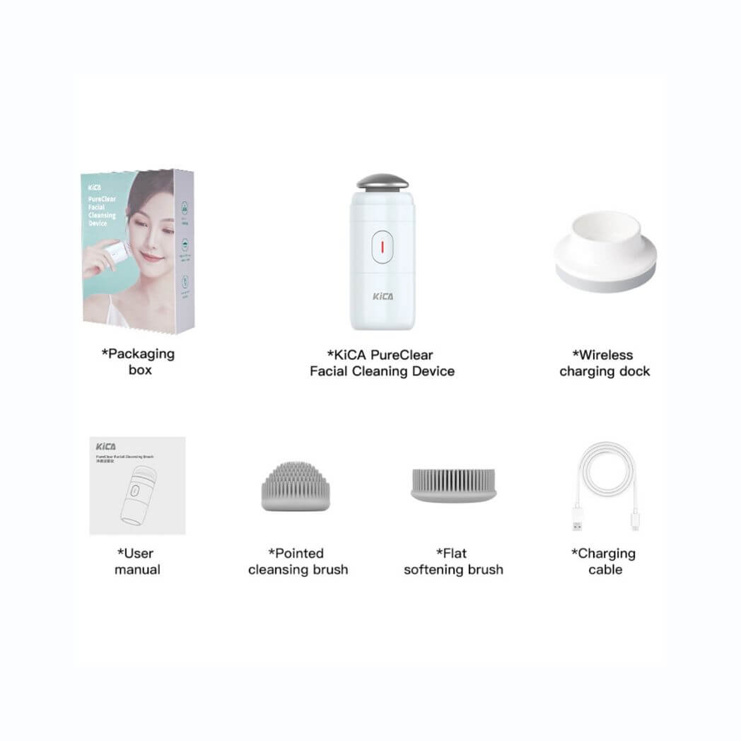 PureClear Facial Cleansing Brush KiCAPFCB by Kica | Skin Care Device | SASKA Trading
