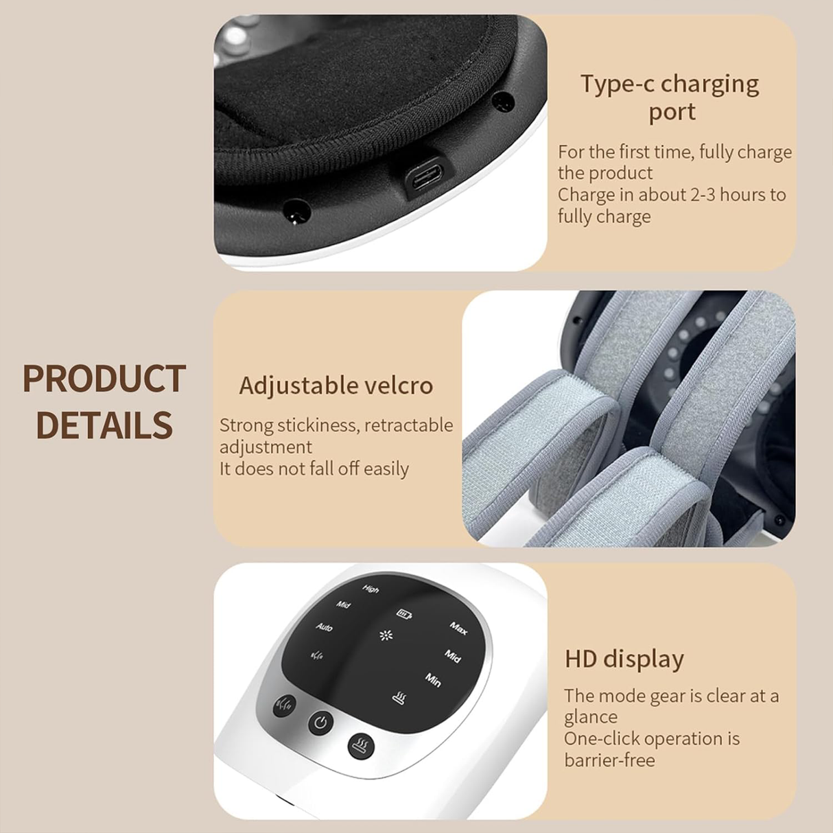 Knee Massager with Infrared Heat & Vibration | Knee Massager | SASKA Trading