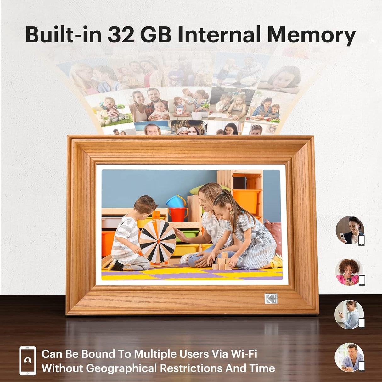 FHD Digital Photo Frame Touch Screen with Wi-Fi Enabled by KODAK | Digital Photo Frame | SASKA Trading