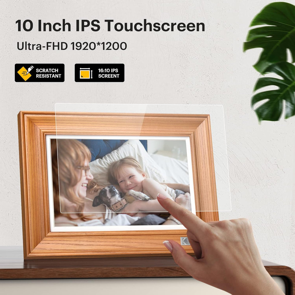 FHD Digital Photo Frame Touch Screen with Wi-Fi Enabled by KODAK | Digital Photo Frame | SASKA Trading