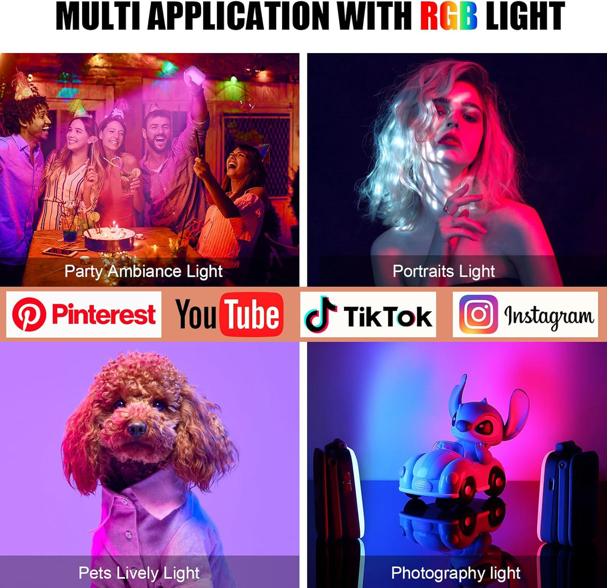 LED Live Streaming Light D2 pro | LED Video Light | SASKA Trading