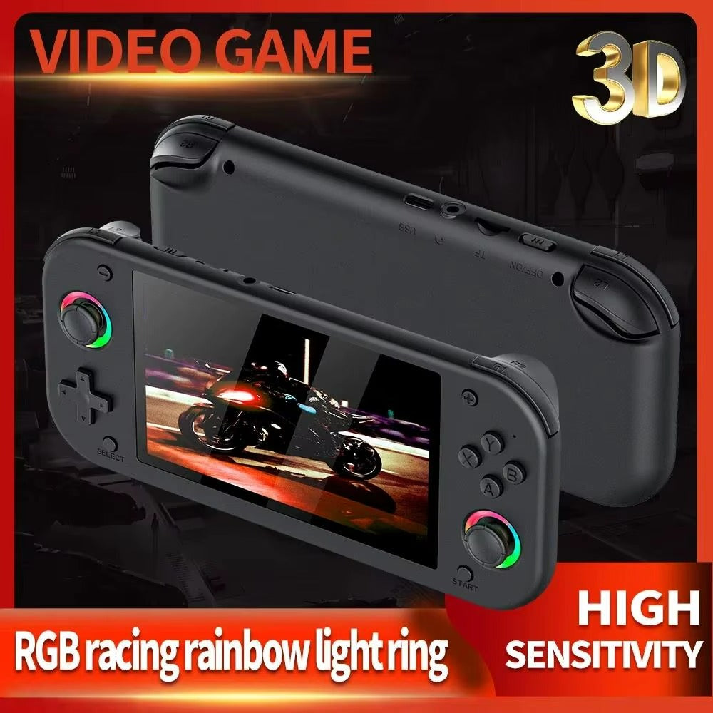 M26 Handheld Video Game Console 5.1" HD Display 128GB Retro Gaming System with 30+ Emulators by SJGAM
