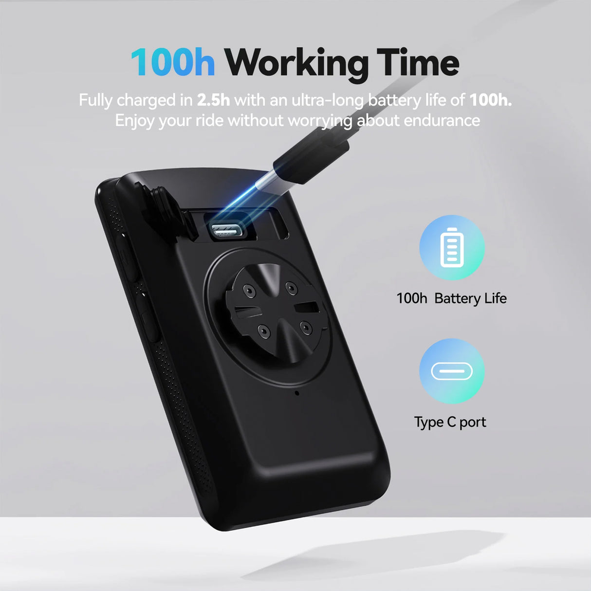 M3 GPS Bike Computer – Wireless Cycling Speedometer with Bluetooth by CYCPLUS