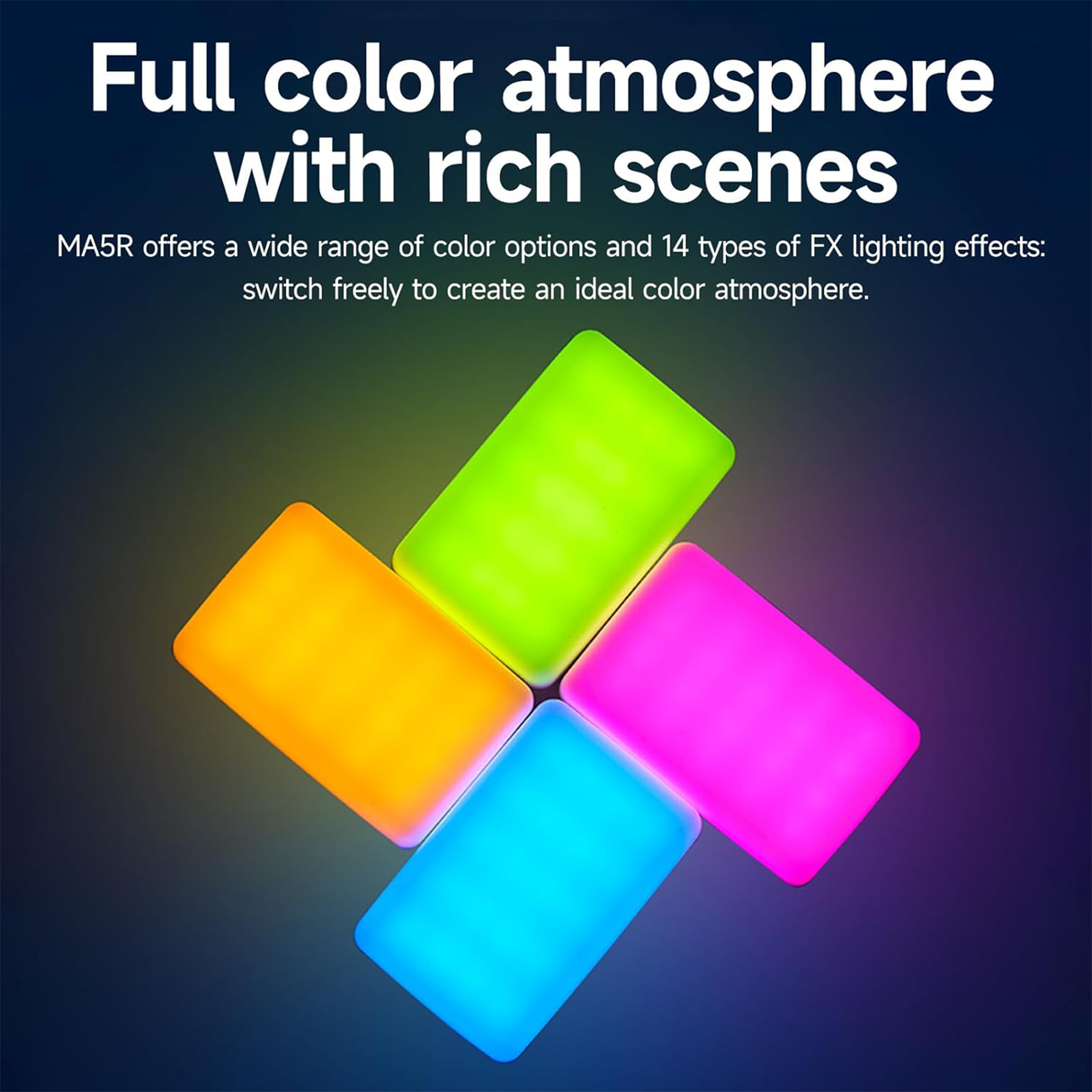 Magnetic Charging Full color LED - Selfie Light & Power Bank by Godox | RGB selfie light | SASKA Trading