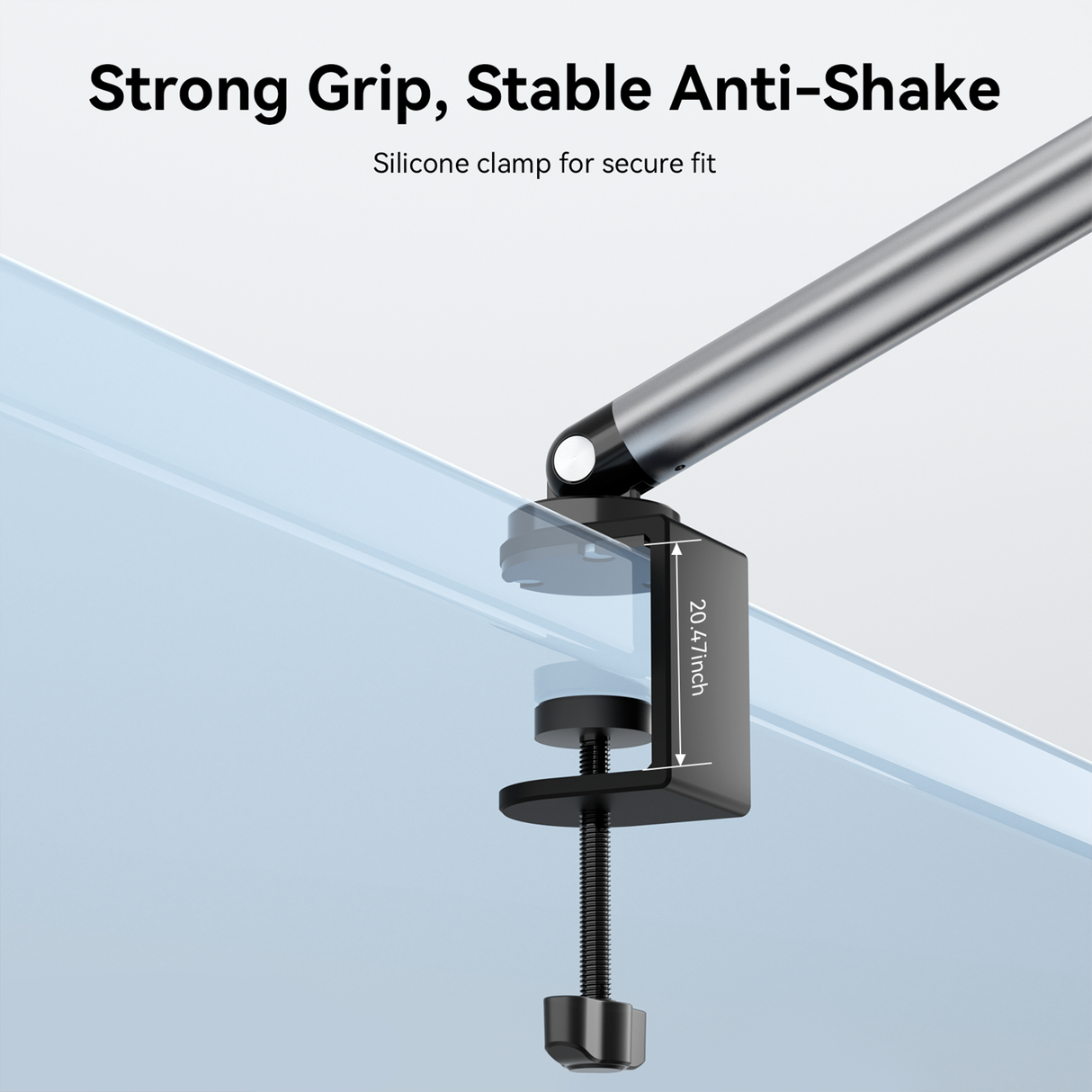 Magnetic Desktop Phone Stand – Adjustable Clamp Holder for Mobile Video, Live Streaming & Overhead Shooting by TELESIN