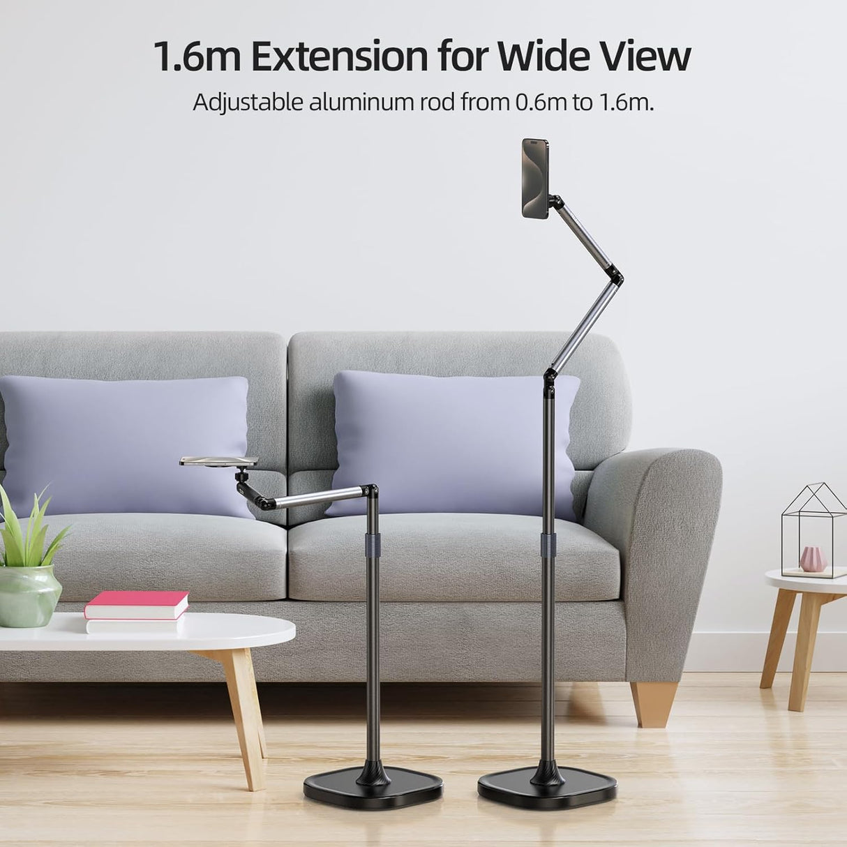 Magnetic Floor Stand for Phone & Tablet by TELESIN | Phone Stand | SASKA Trading