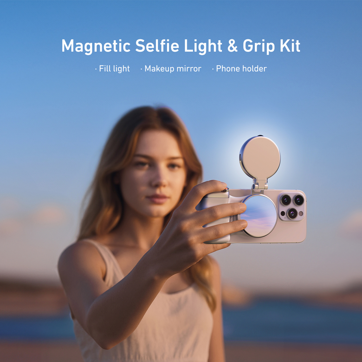 Magnetic Phone Camera Grip with Selfie Ring Light by Telesin | Phone Accessories | SASKA Trading