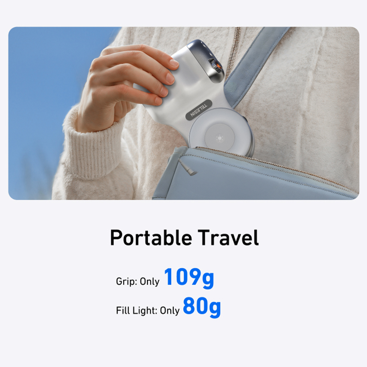 Magnetic Phone Camera Grip with Selfie Ring Light by Telesin | Phone Accessories | SASKA Trading