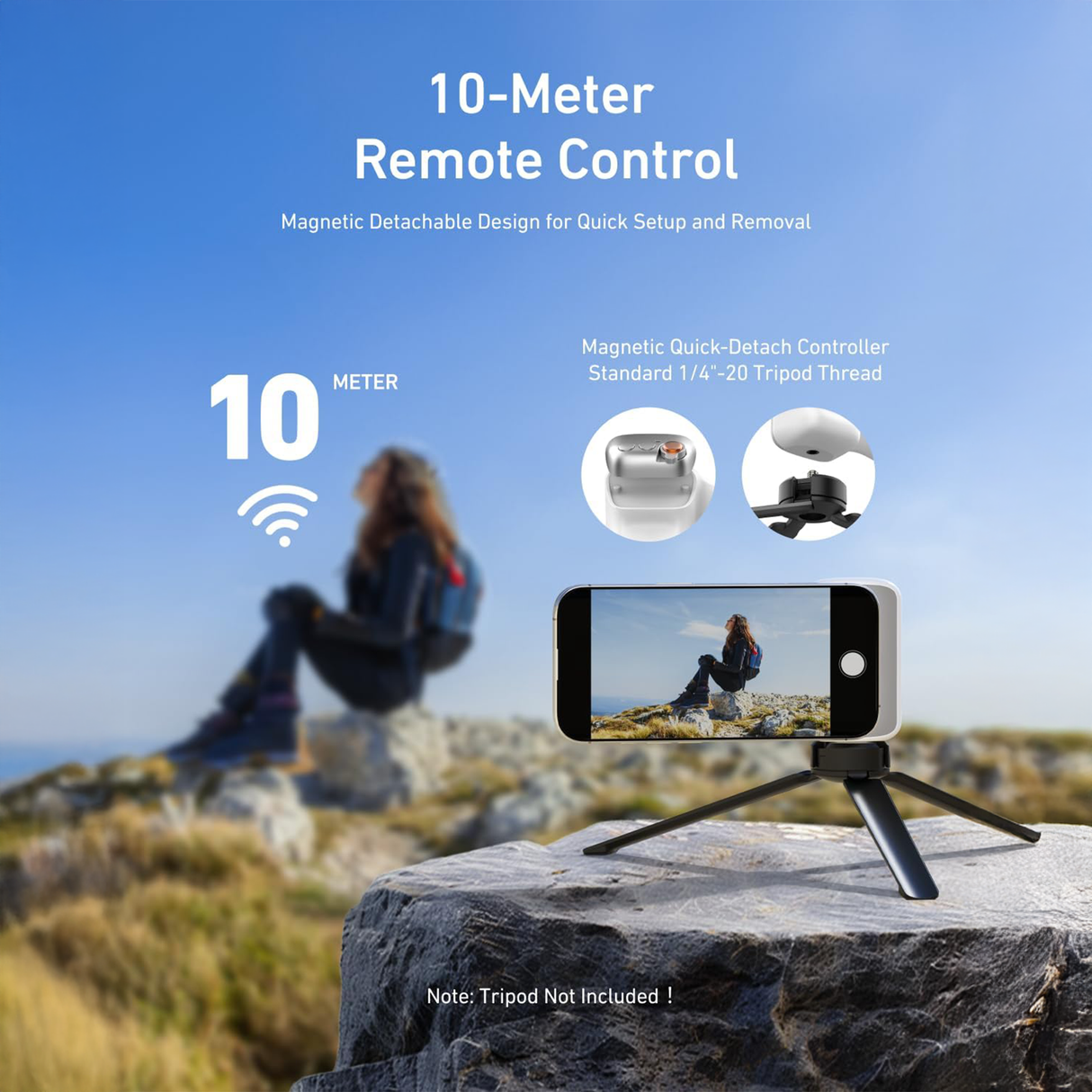 Magnetic Phone Camera Grip with Selfie Ring Light by Telesin | Phone Accessories | SASKA Trading