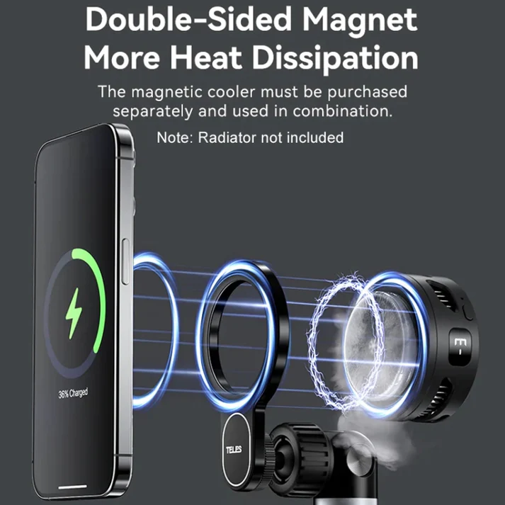 Phone Video Live Streaming Magnetic Mount (Desktop) by TELESIN | Phone Holder | SASKA Trading