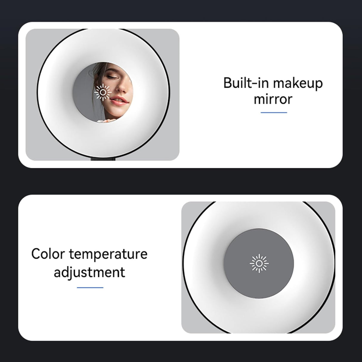 Magnetic Selfie Ring Light for Mobile Photography by VOLUO | LED Video Light | SASKA Trading
