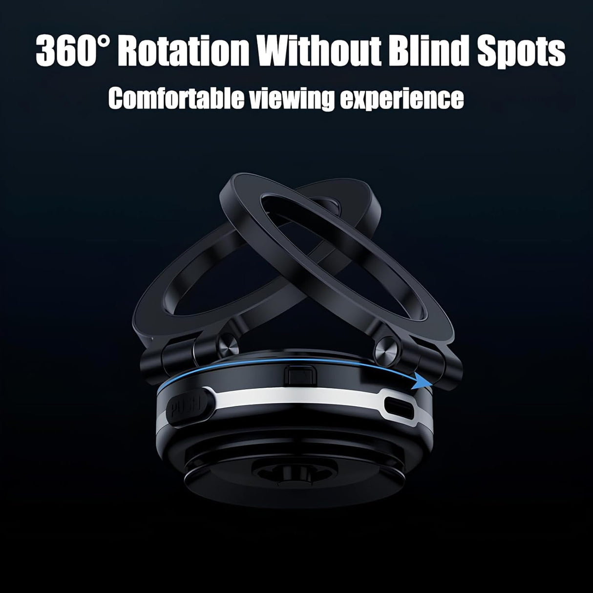 Magnetic Vacuum Suction Phone Holder C1 - 360 Degree Rotatable | Phone Holder | SASKA Trading