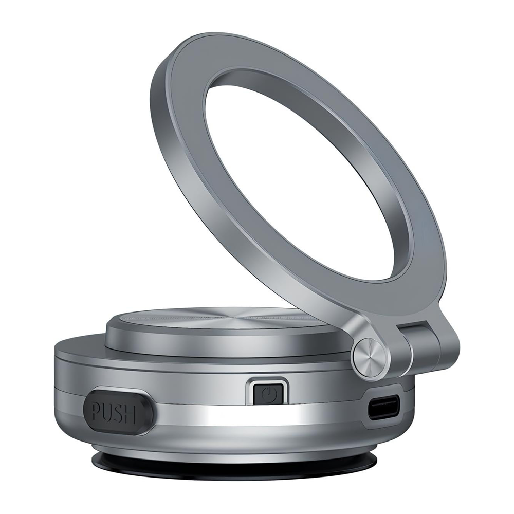 Magnetic Vacuum Suction Phone Holder C1 - 360 Degree Rotatable | Phone Holder | SASKA Trading