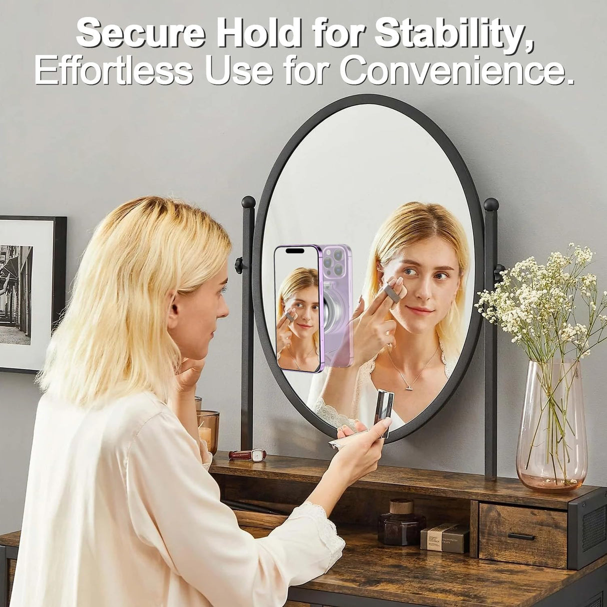 Magnetic Vacuum Suction Phone Holder C1 - 360 Degree Rotatable | Phone Holder | SASKA Trading