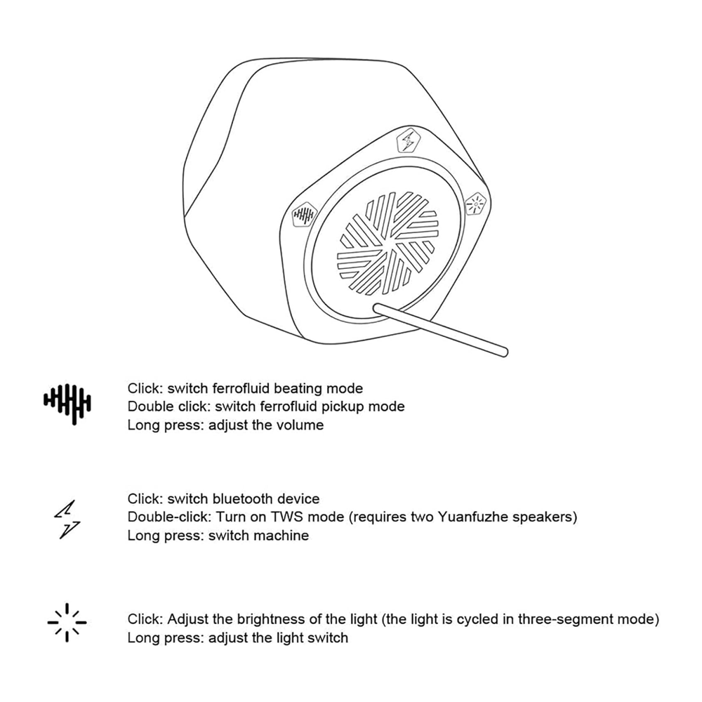 Magnetic Ferro fluid Bluetooth Speaker by FREKVENS | Speaker | SASKA Trading