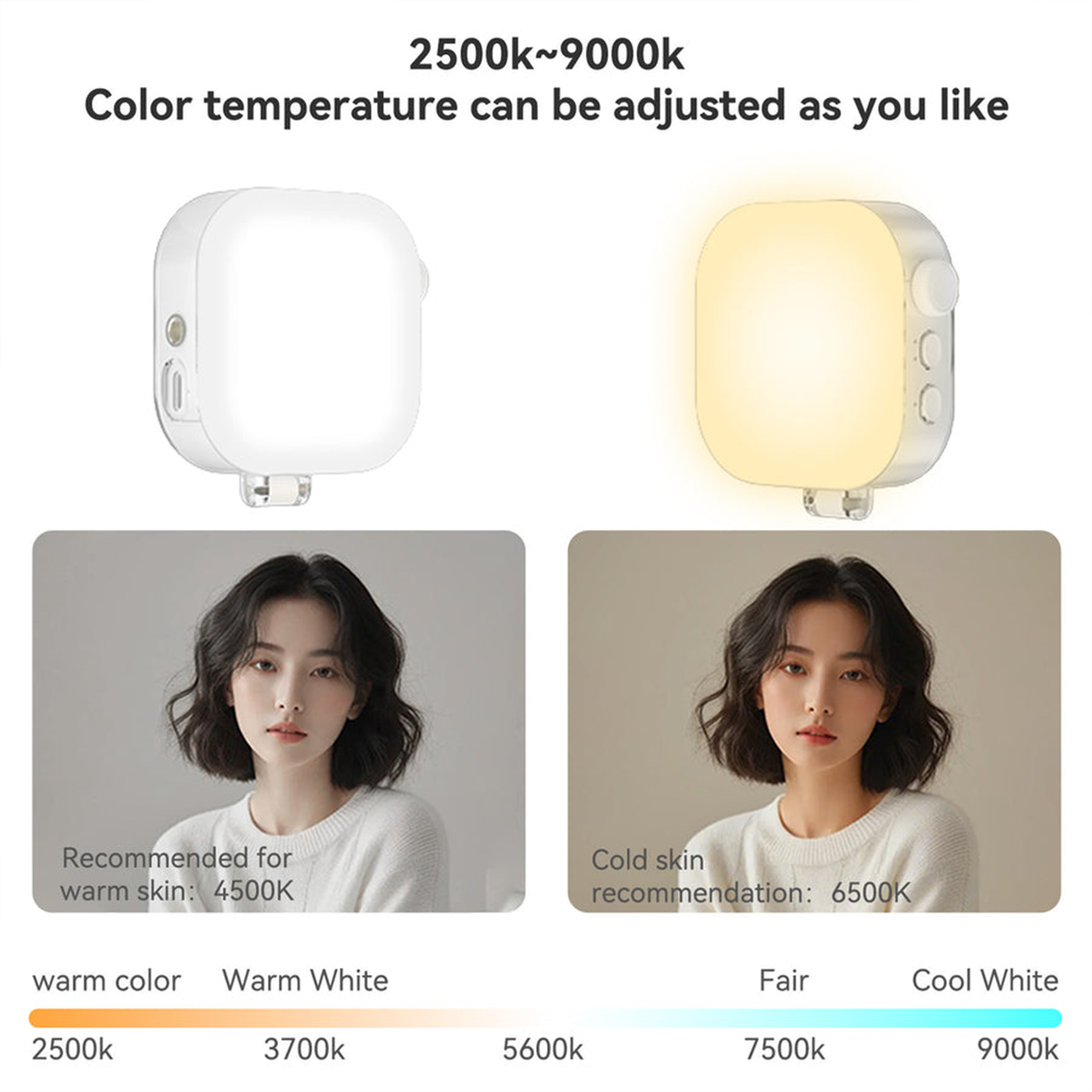 Mobile Phone Magnetic Ice Cube Lamp by TELESIN | Phone Light | SASKA Trading