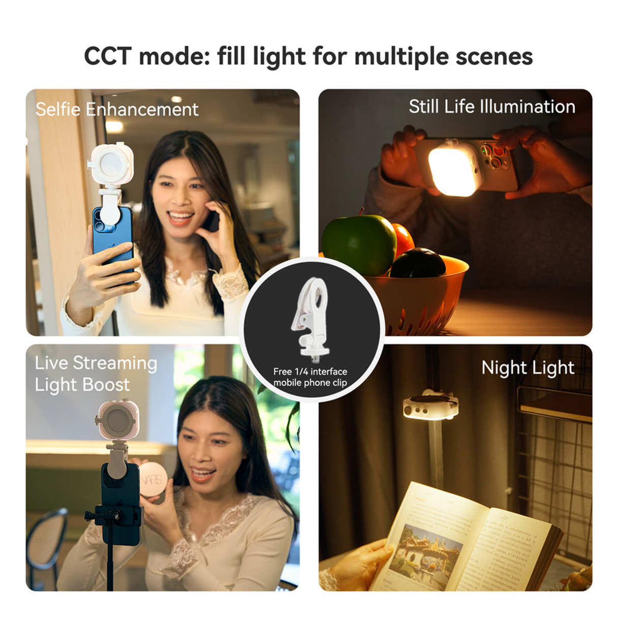 Mobile Phone Magnetic Ice Cube Lamp by TELESIN | Phone Light | SASKA Trading