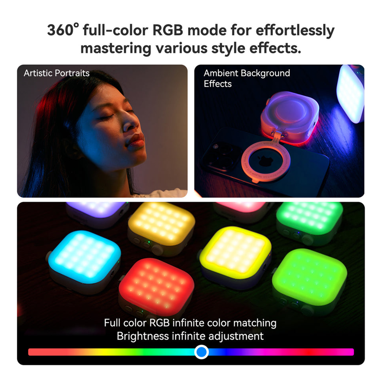 Mobile Phone Magnetic Ice Cube Lamp by TELESIN | Phone Light | SASKA Trading