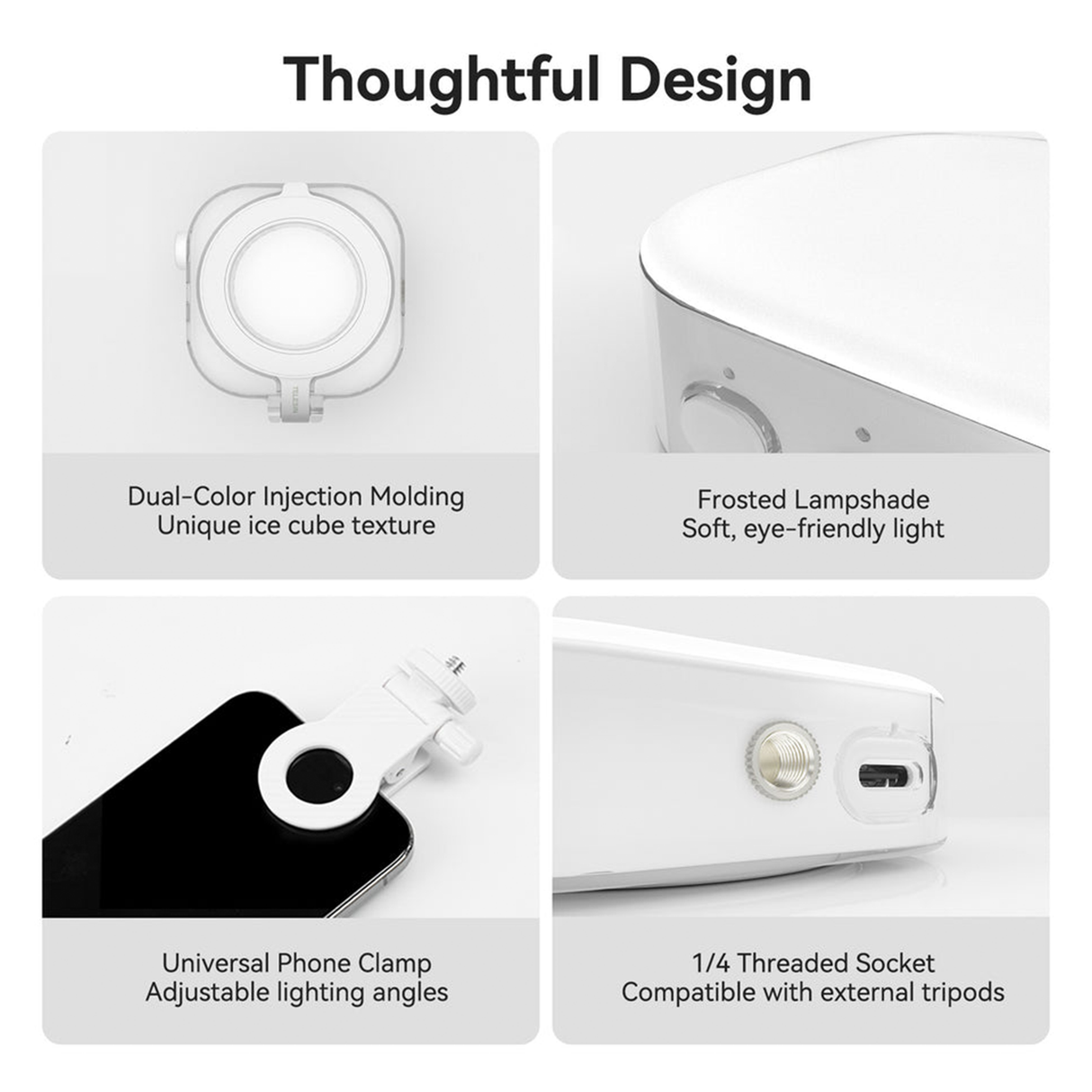 Mobile Phone Magnetic Ice Cube Lamp by TELESIN | Phone Light | SASKA Trading