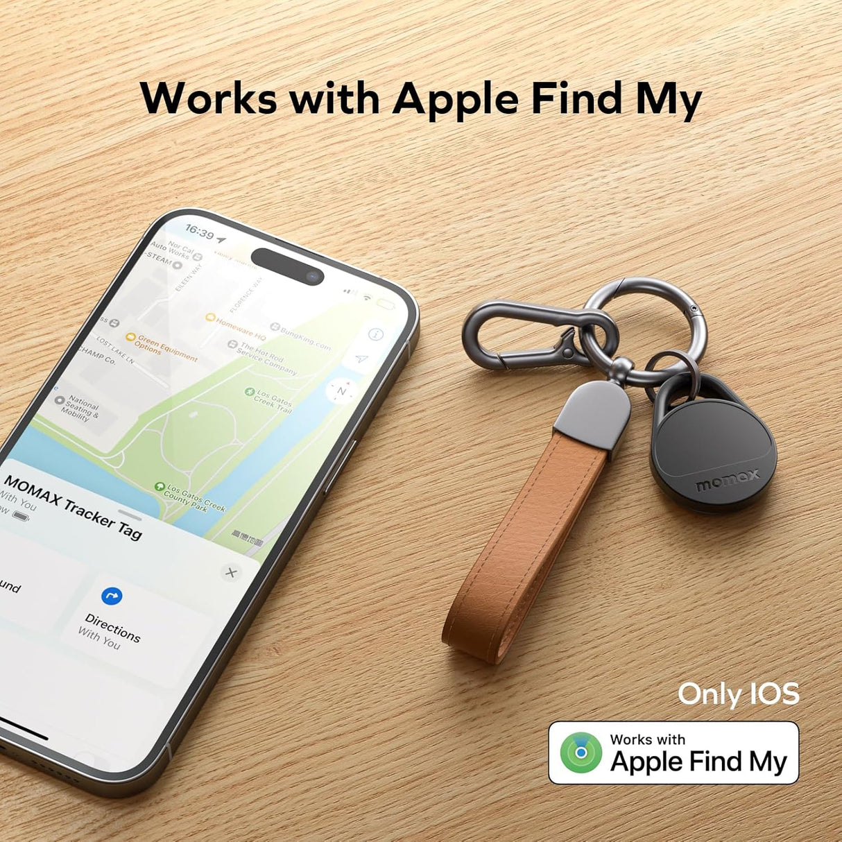 Pinpop Lite Bluetooth Tracker – Smart Item Finder with Apple Find My Support by momax | Tracker | SASKA Trading