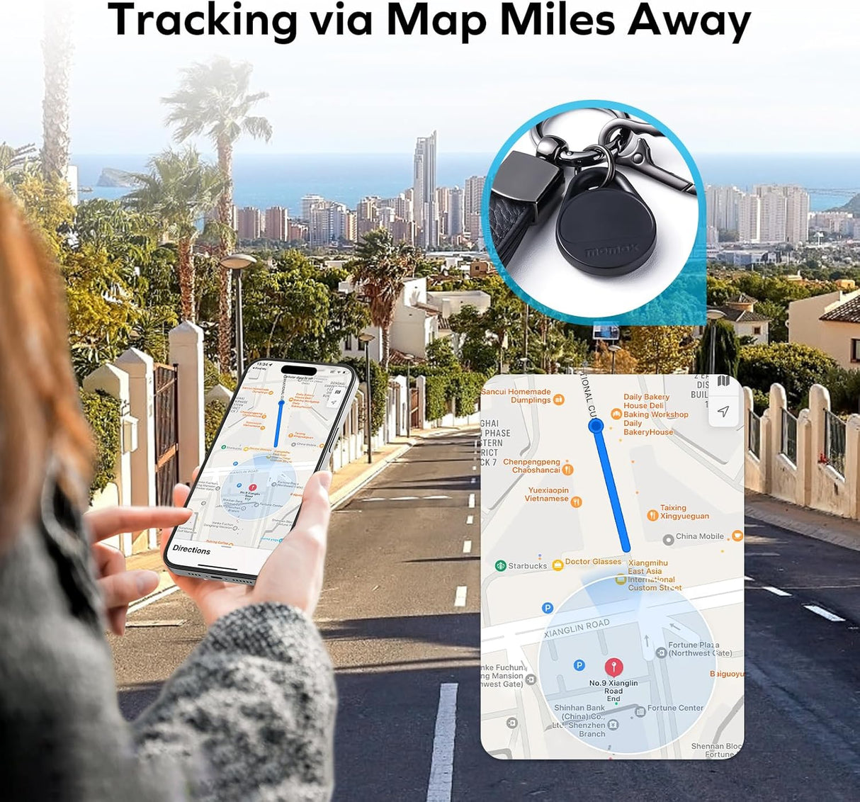 Pinpop Lite Bluetooth Tracker – Smart Item Finder with Apple Find My Support by momax | Tracker | SASKA Trading