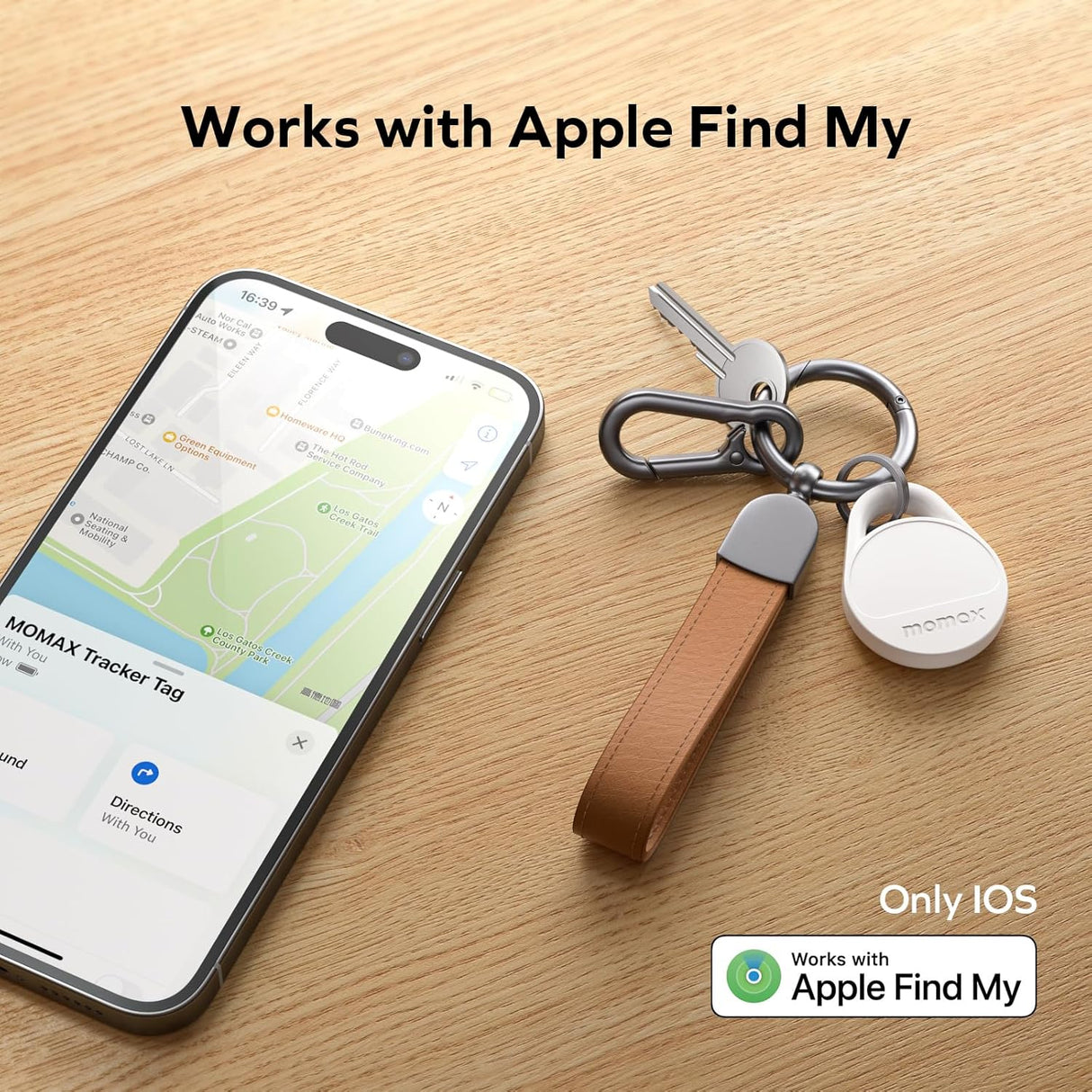 Pinpop Lite Bluetooth Tracker – Smart Item Finder with Apple Find My Support by momax | Tracker | SASKA Trading