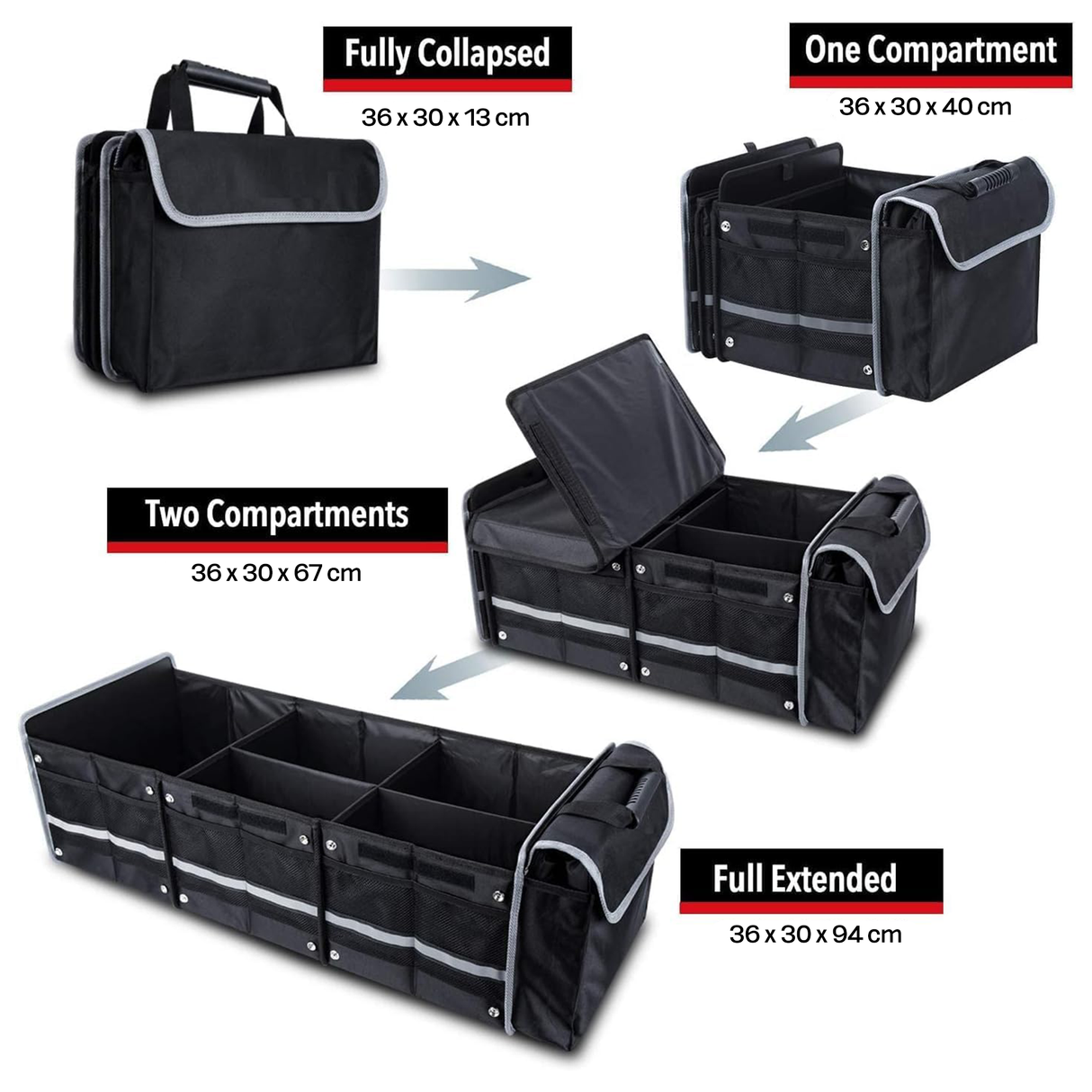 Multi-Functional car Trunk Organizer | Car Accessories | SASKA Trading