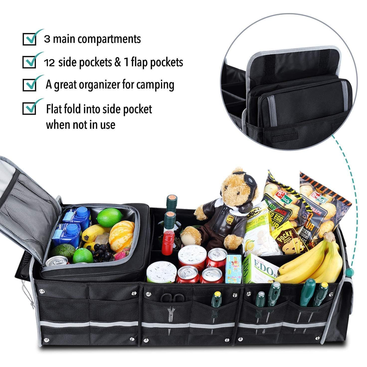Multi-Functional car Trunk Organizer | Car Accessories | SASKA Trading