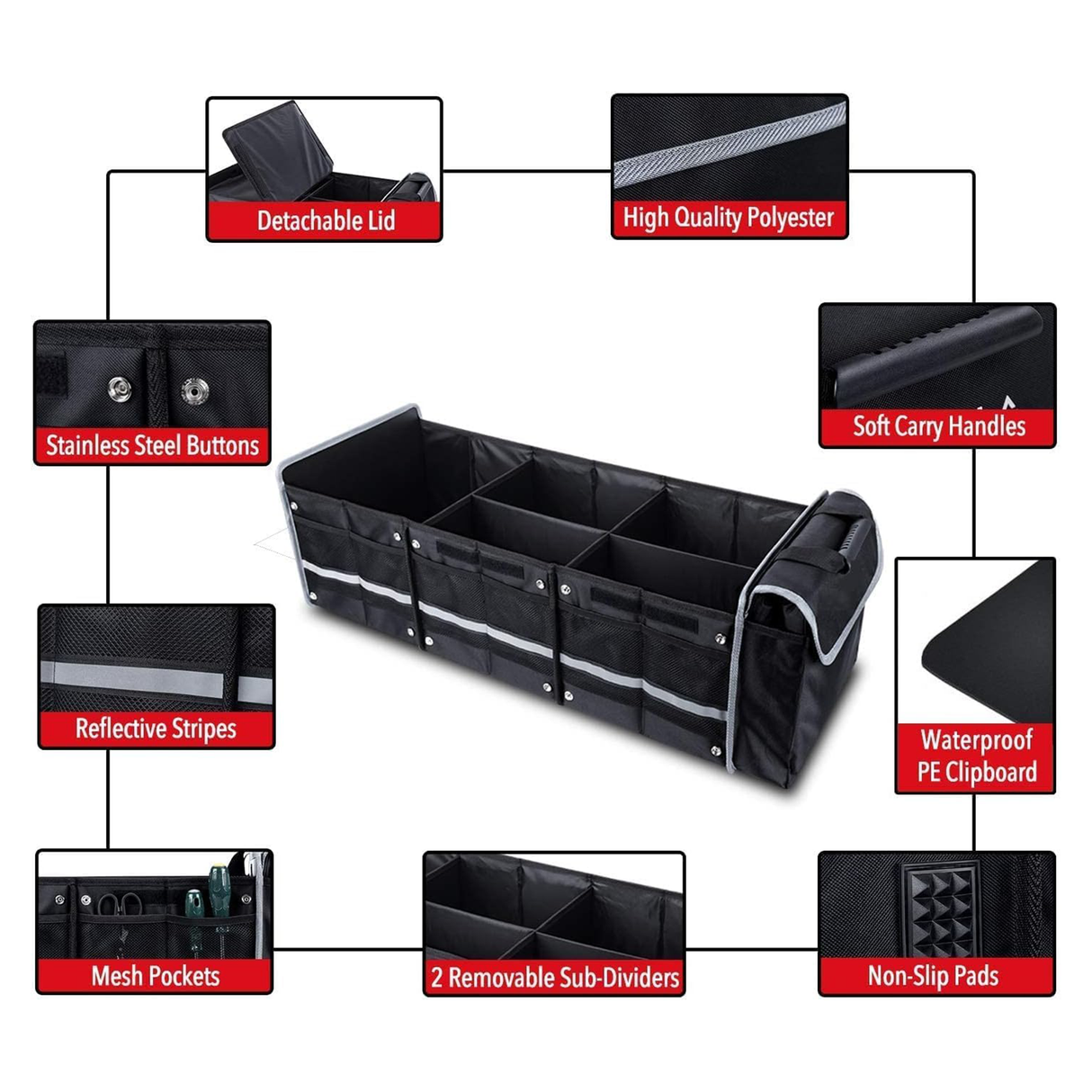 Multi-Functional car Trunk Organizer | Car Accessories | SASKA Trading