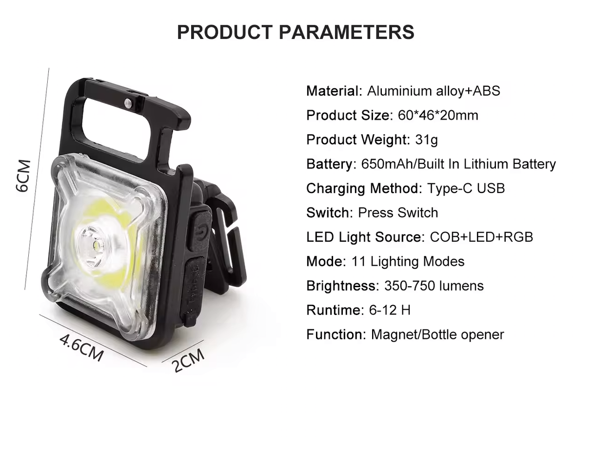 Multifunction Portable Mini Working Light | Outdoor Lights | SASKA Trading