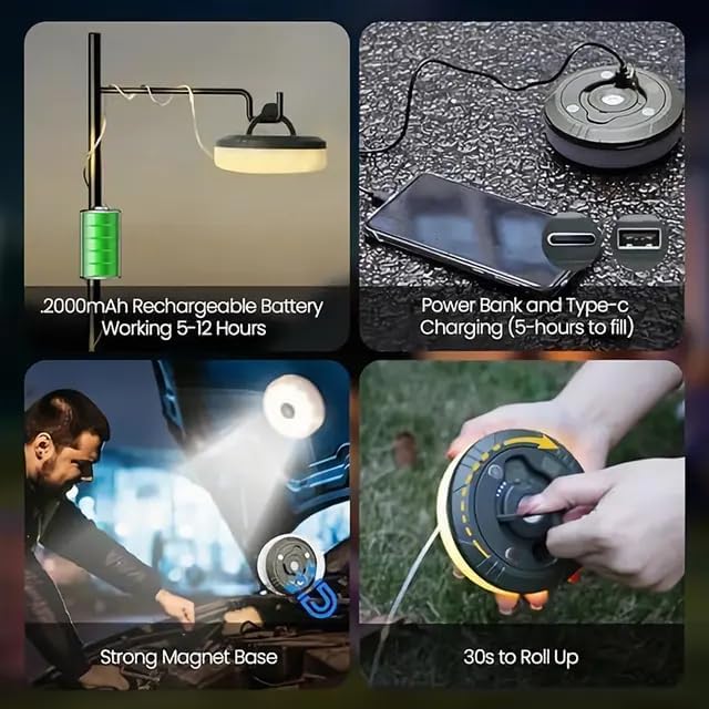 Multifunction Camping Lamp with String | Camping Light | SASKA Trading