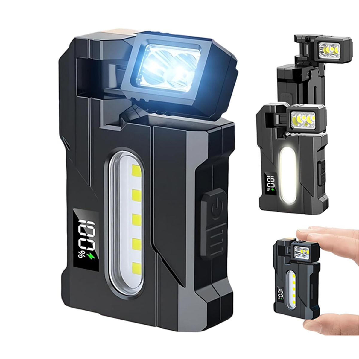10000lm pocket flashlight torch led mini pen usb rechargeable light Huccbs 2Pack Light, 5Mode for Home Introducing the Future of Lighting At only a little over 5 long and just .5 in diameter Portable Mini Torch Light USB