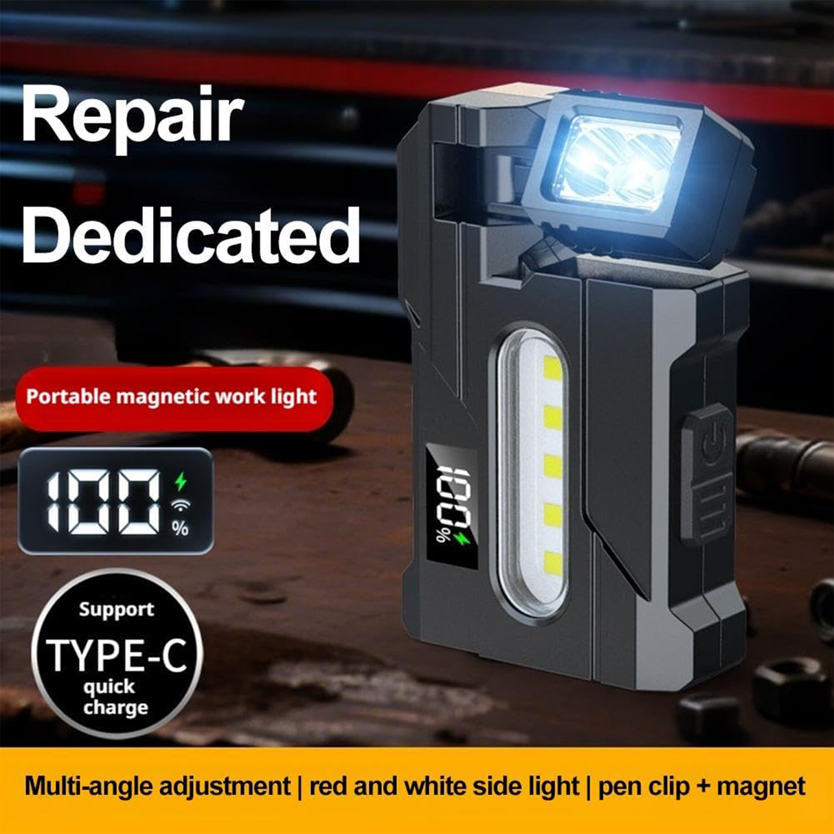 Multifunctional DC11 Flashlight | USB-C Rechargeable Mini Pocket Torch