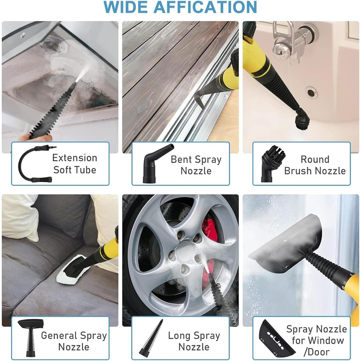 Multifunctional Handheld Steam Cleaner R-1028 by RAF