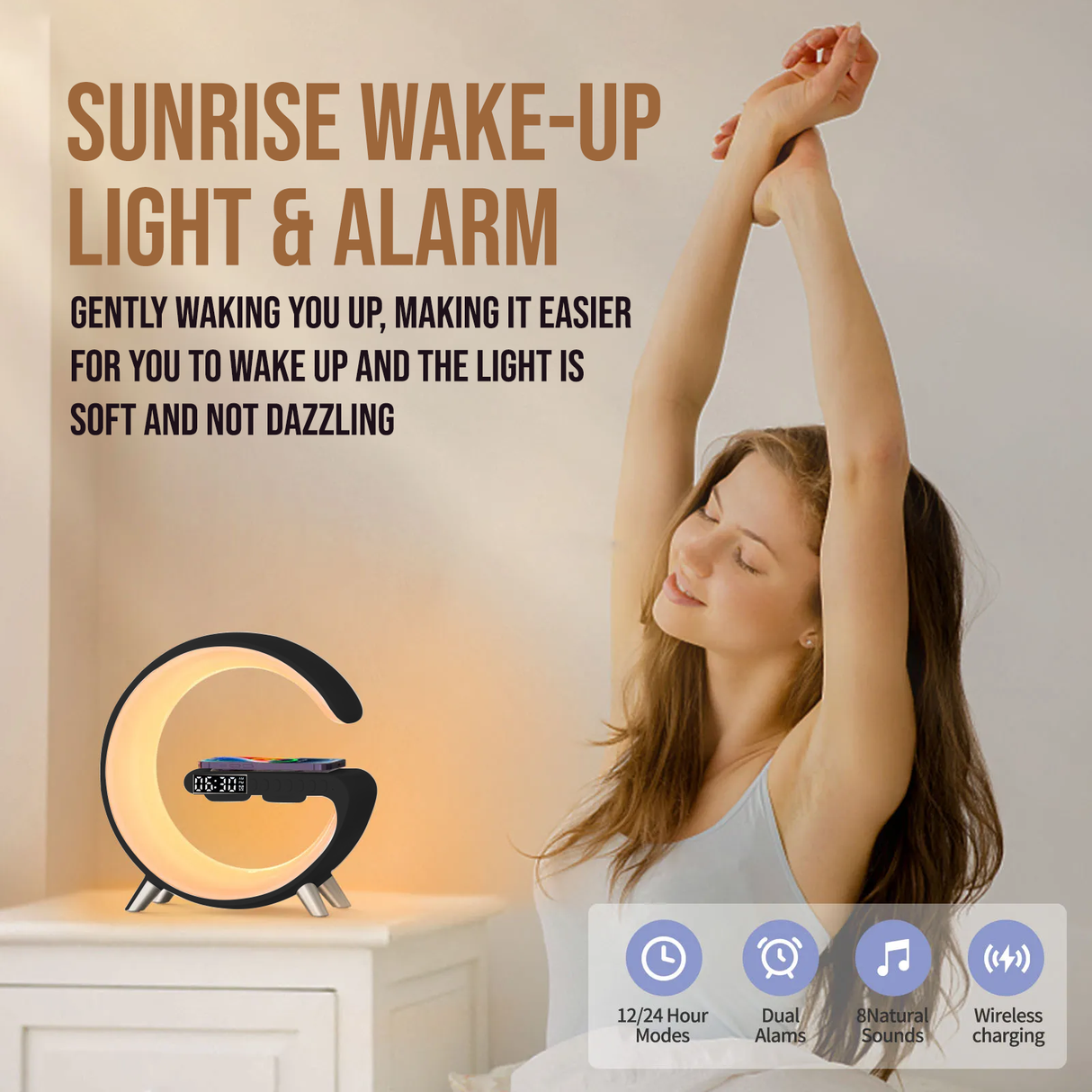 Multifunctional Smart Lamp App Control | Bedside Lamp | SASKA Trading