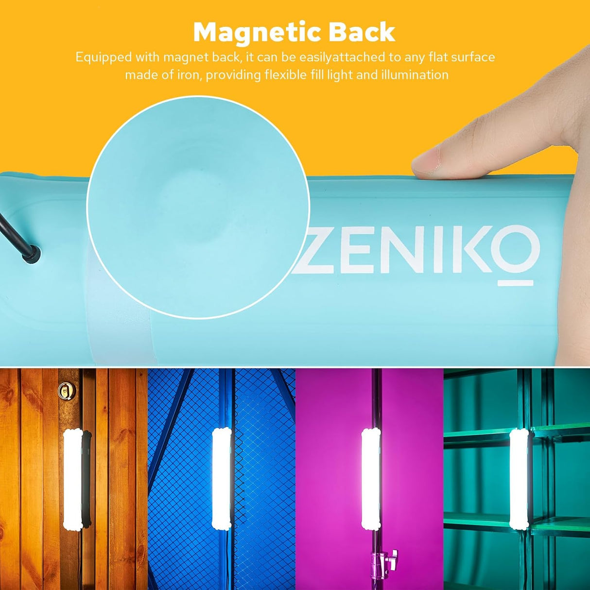 Multiuse Inflatable RGB Tube Light By ZENIKO | LED Video Light | SASKA Trading