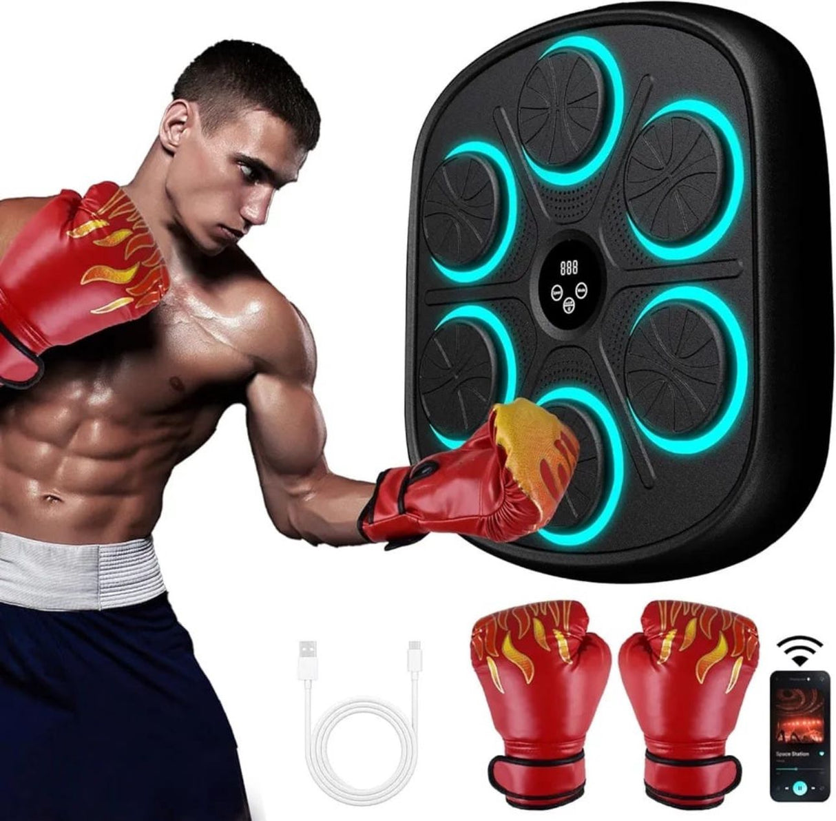 Smart Electronic Music Boxing Machine with Gloves | Electronic Music Boxing | SASKA Trading