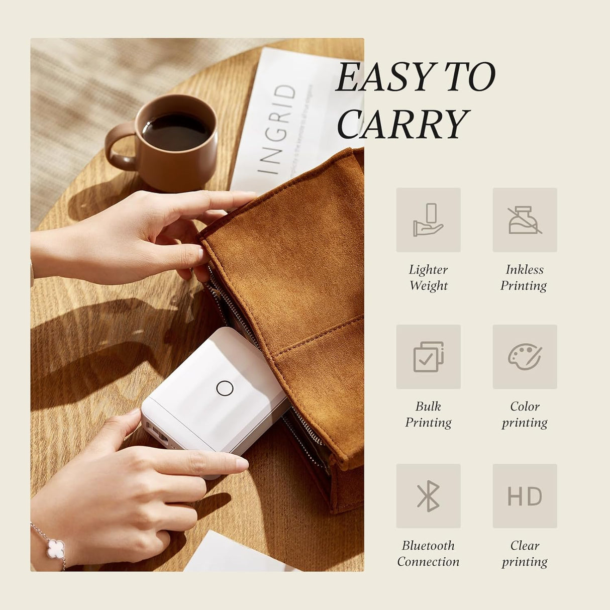 NIIMBOT D110_M Upgraded Mini Thermal Label Printer Machine | Label Printer | SASKA Trading