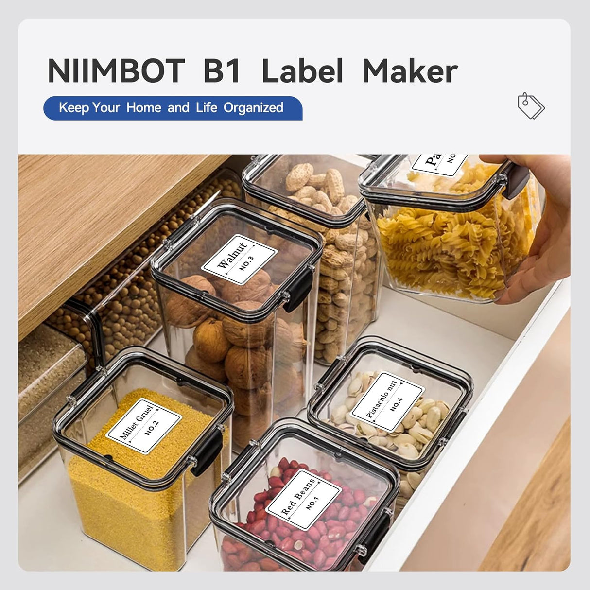 Niimbot B1 Portable Thermal Label Printer 2 inch | Label Printer | SASKA Trading