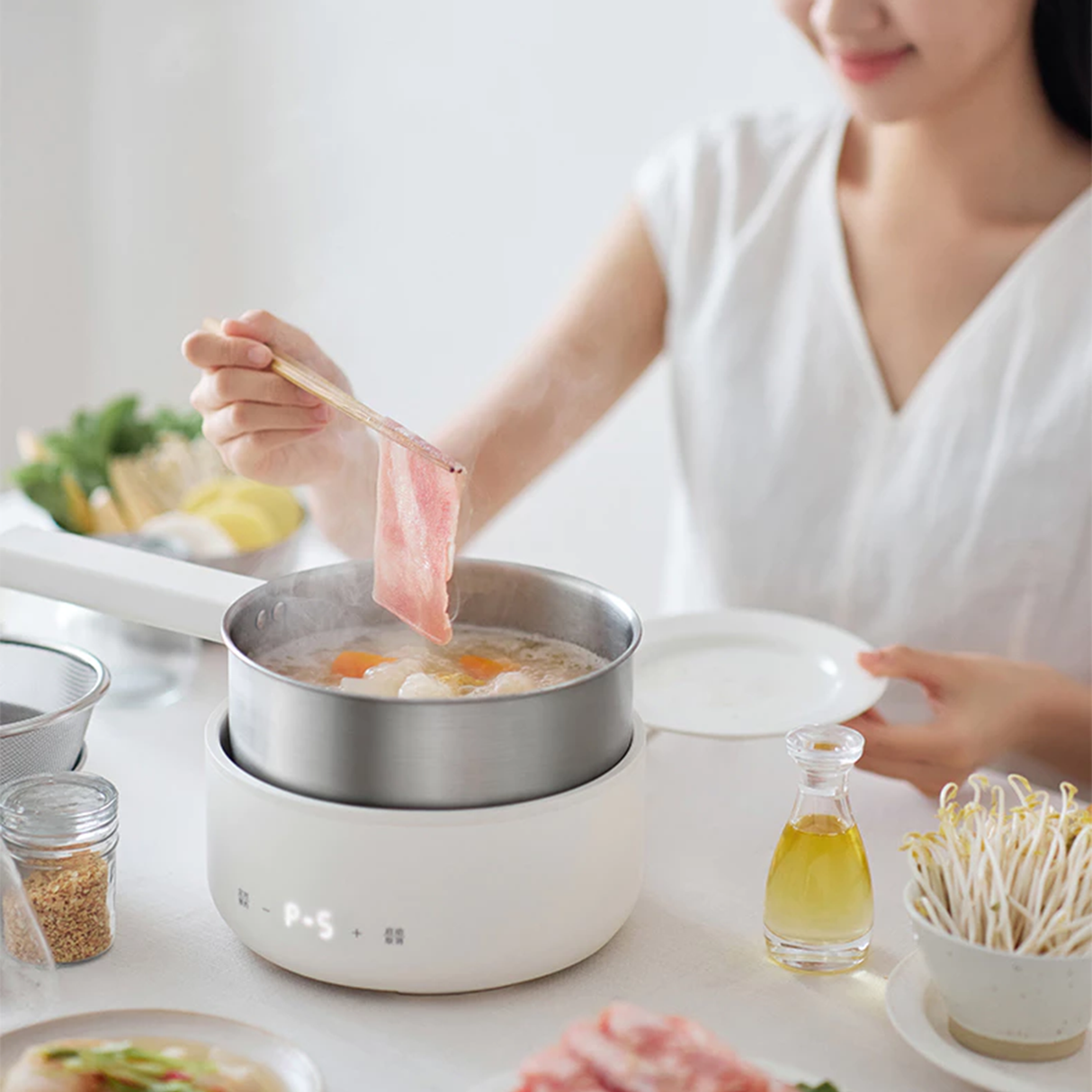 Olayks 2.5L Electric Multifunction Detachable Cooker with Steamer | Electric Cooker | SASKA Trading