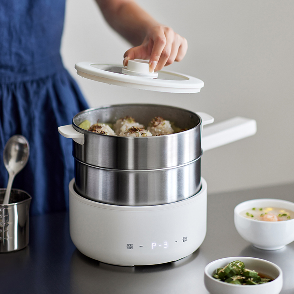 Olayks 2.5L Electric Multifunction Detachable Cooker with Steamer | Electric Cooker | SASKA Trading