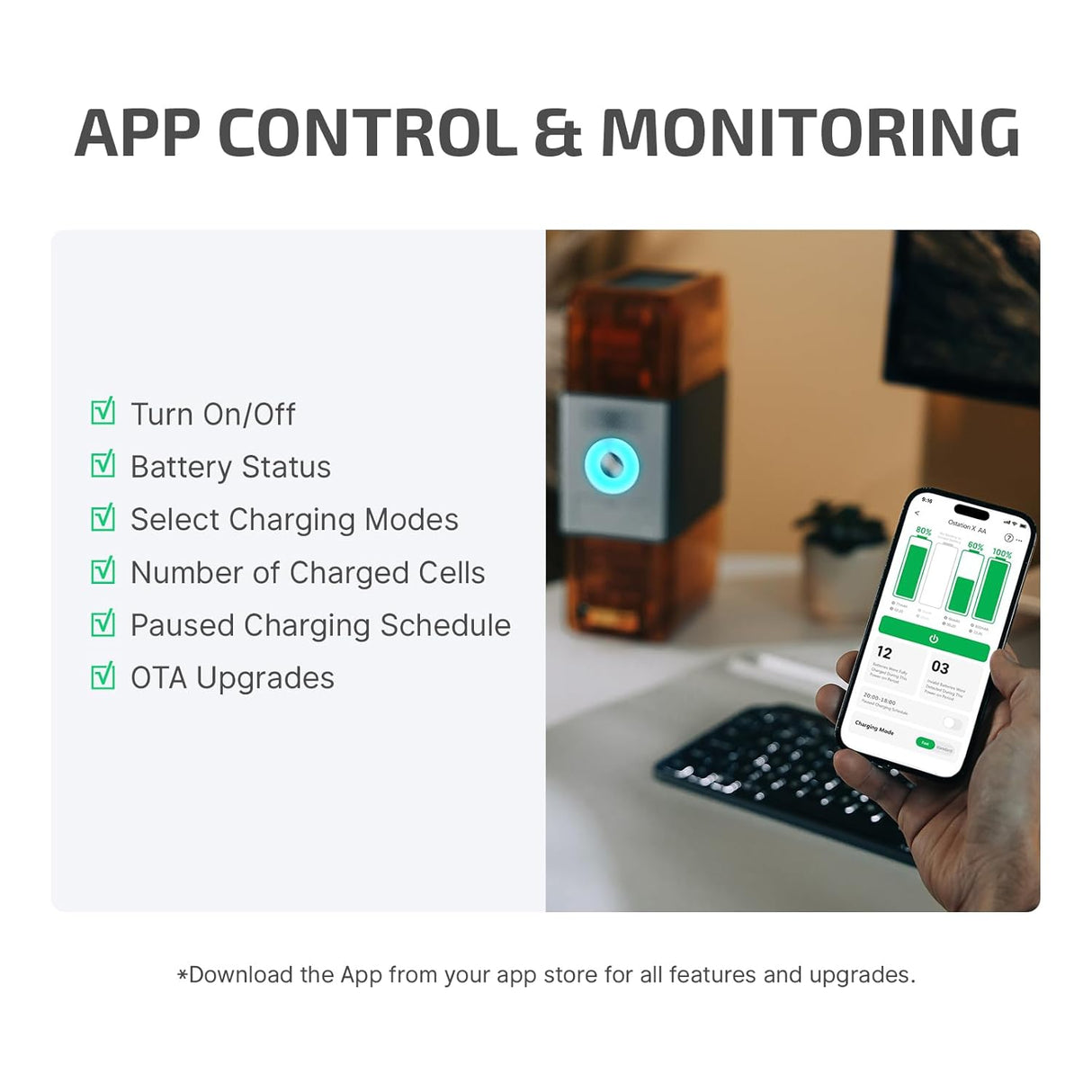 3 in 1 Smart Battery Charger Ostation X for NiMH AA Rechargeable Batteries by Olight | Battery Charger | SASKA Trading