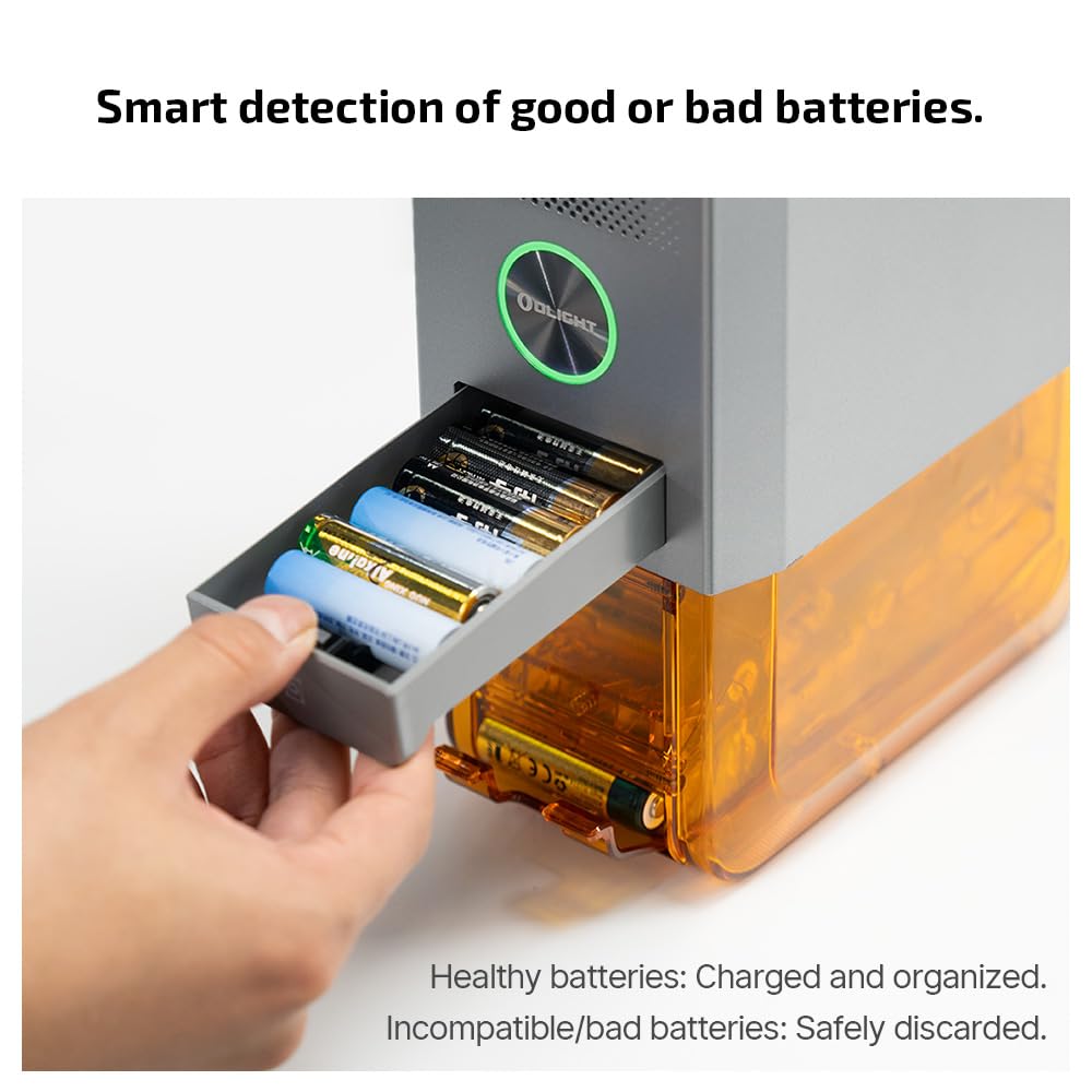 3 in 1 Smart Battery Charger Ostation X for NiMH AA Rechargeable Batteries by Olight | Battery Charger | SASKA Trading